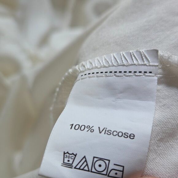 EUC RUSTTYDUSTTY WHITE SQUARE NECK BABYDOLL TIERED TOP SIZE 2XL/XXL - Picture 14 of 16